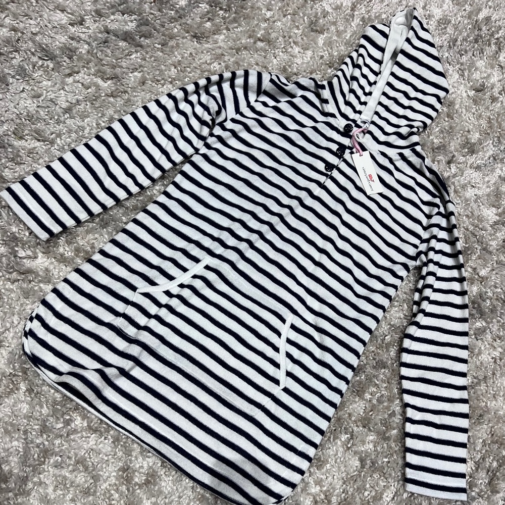 Vineyard Vines Hoodie Terrycloth Tunic ~ Size Small